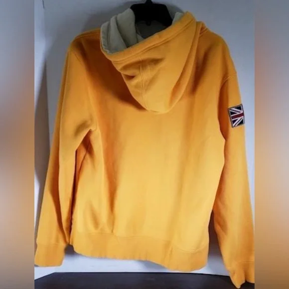 Land Rover Yellow Hoodie Sweatshirt By Red Canoe Union Jack 🇬🇧 In Size Medium - Picture 5 of 6